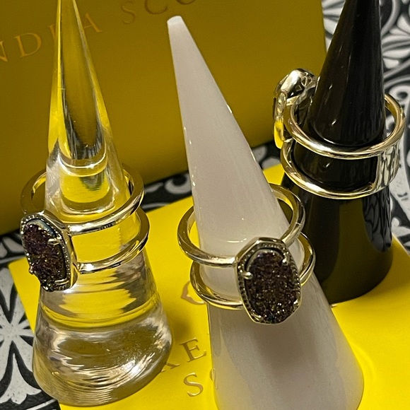 Kendra Scott Elyse Silver Ring Multi Drusy; Size 6; NWT; SOLD OUT @ Kendra Scott - Picture 6 of 8